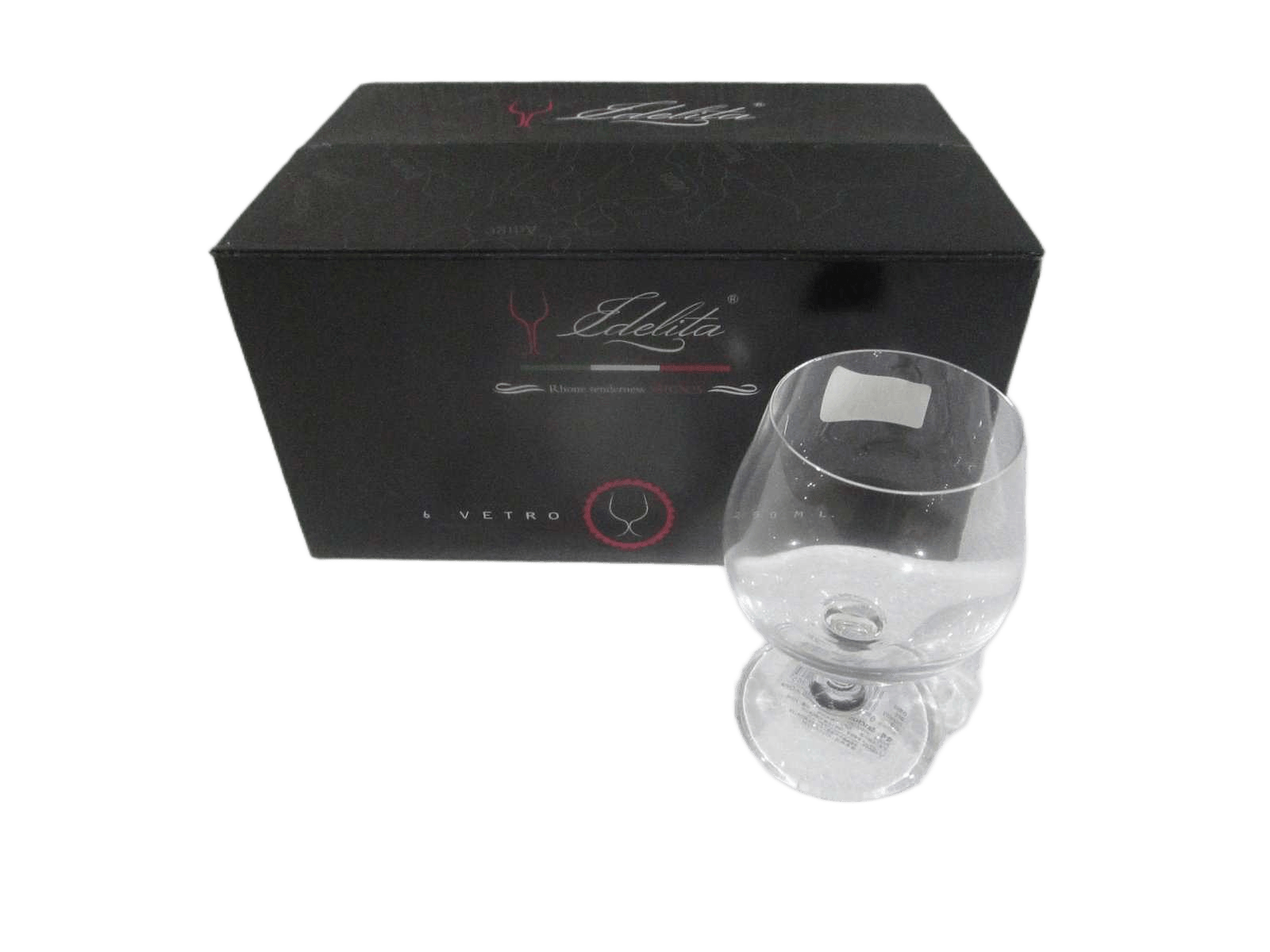 Cupset Of 6pcs Cognac Cup Crystal Glass 158g Thickness:0.7-0.8mmclear