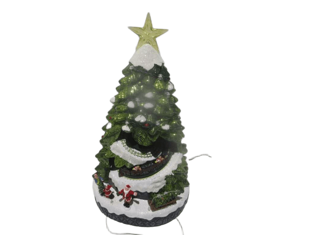 Xmas Village Tree Led 38cm