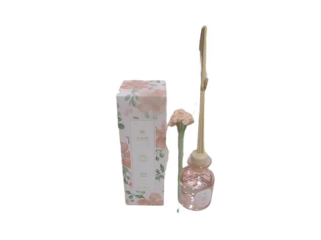 Diffuser, 15% Essence Glass Bottle , 6 Sticks Gift Box Litchi Fizzy Moq: 1200pcs Litchi Fizzy Clear Pink 100ml