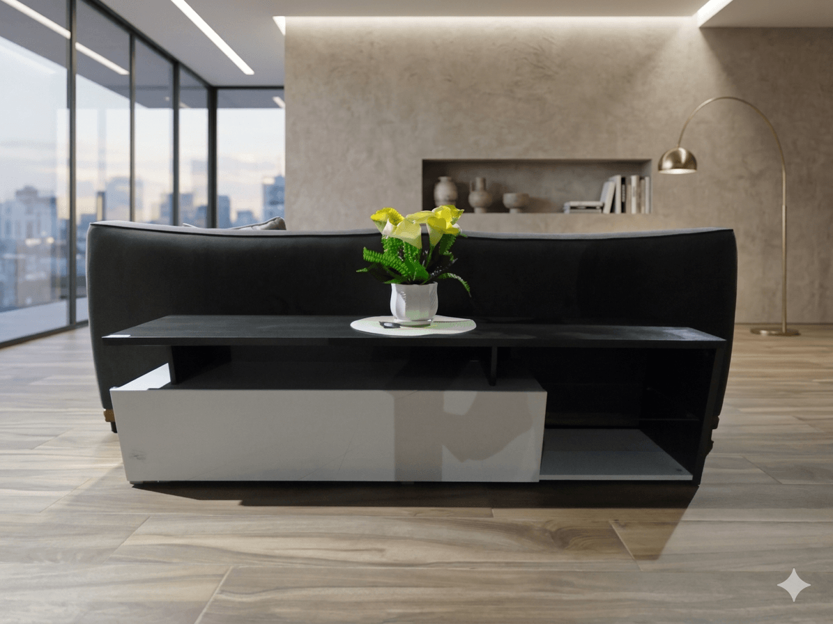 Tv Stand Melamine Faced Chipboard 16mm (Led Light Included )