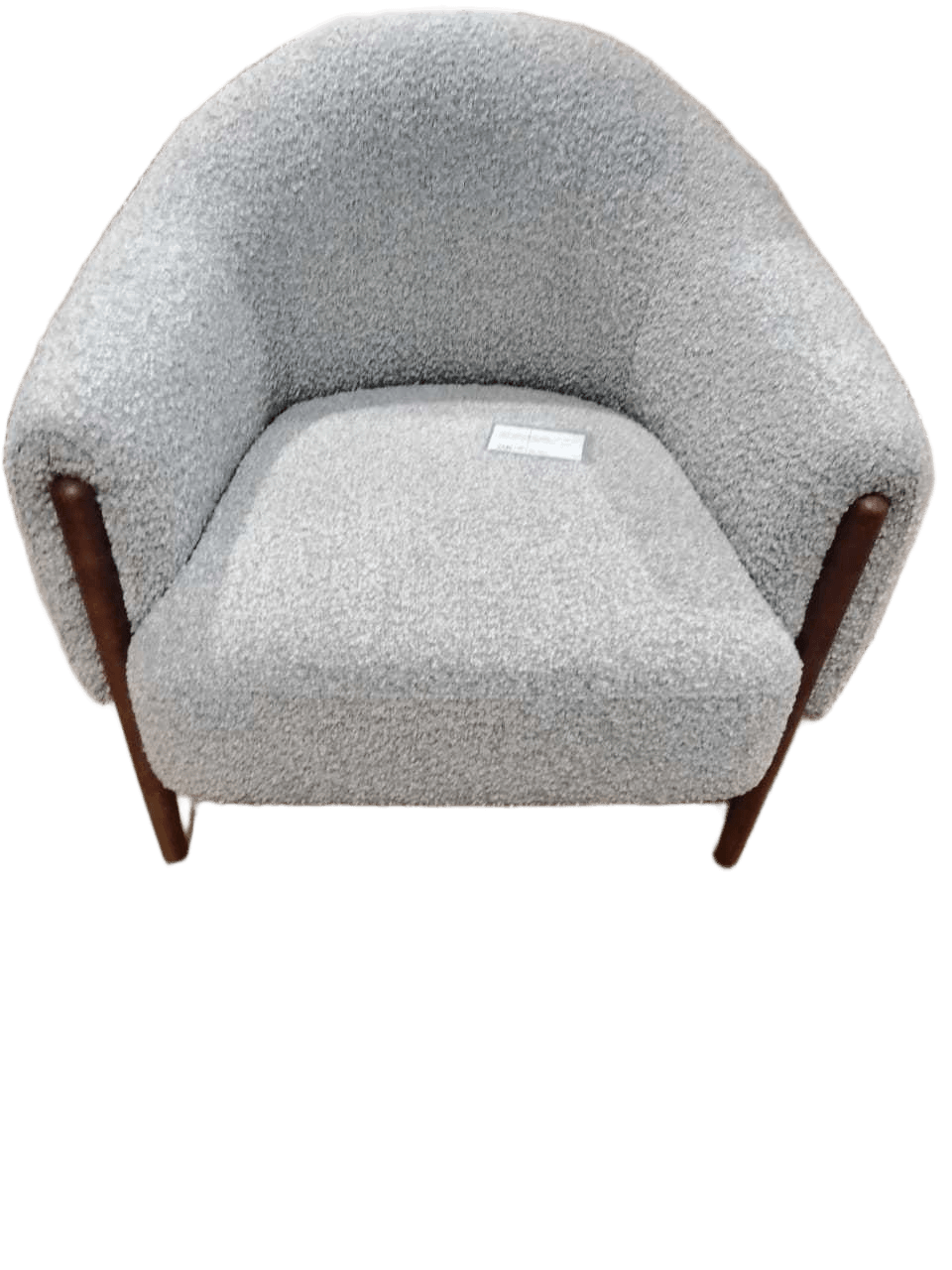 Armchair Fabric Grey Pine Metal Legs A0605200 86x80x80