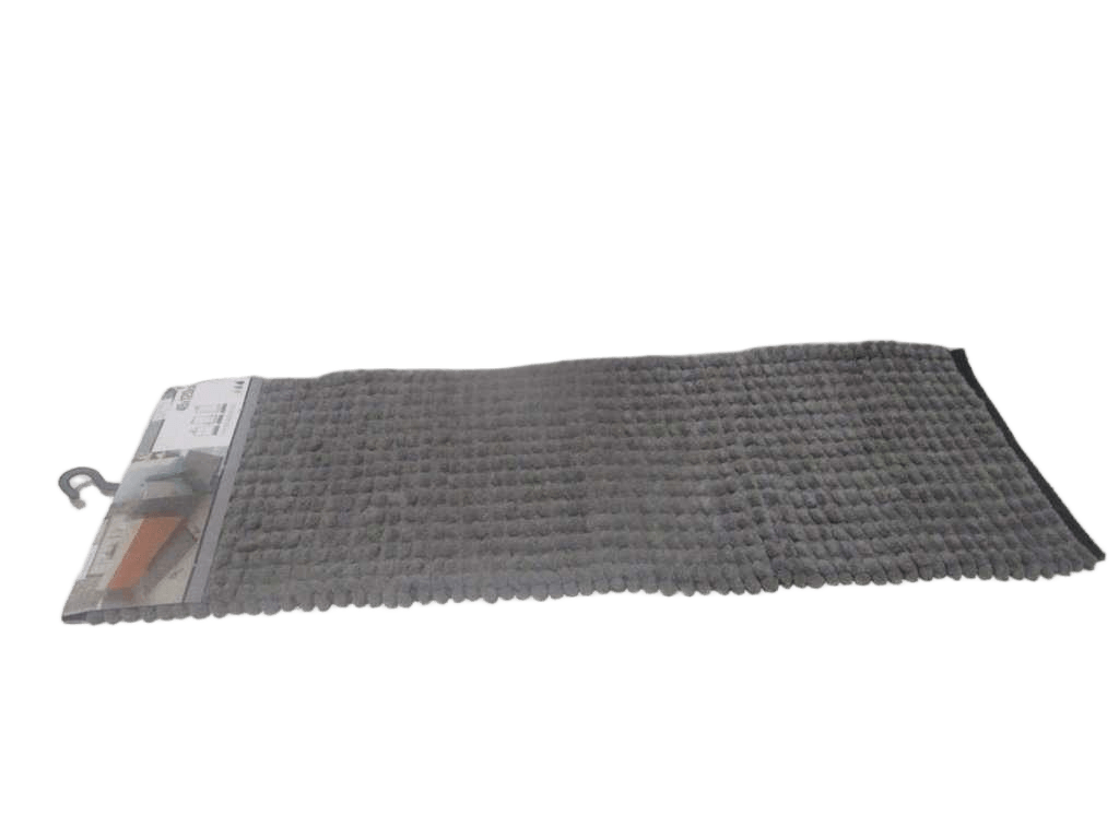 Carpet Polyester/Coton Bicolore 45x120 Cm - Gris/Black