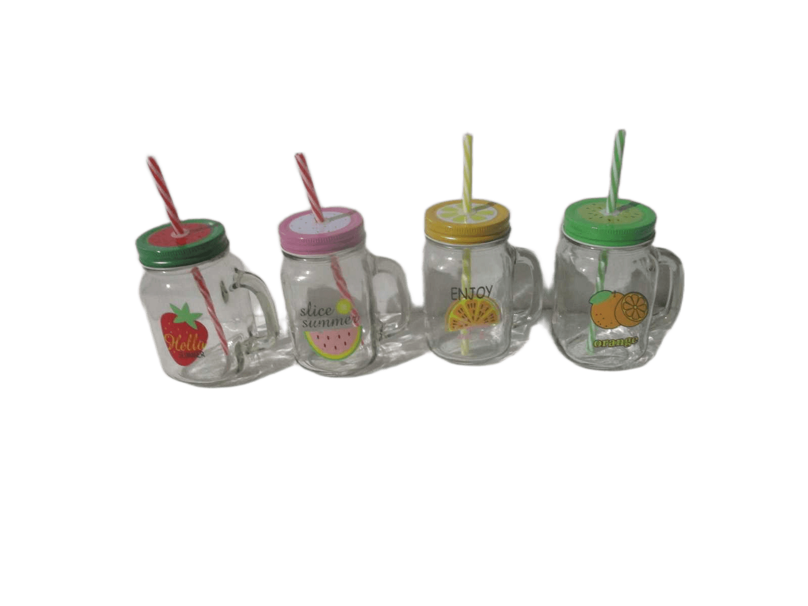 Cup Masone, 4col Ass, Straberry+watermelon+orange+pineaple 450ml