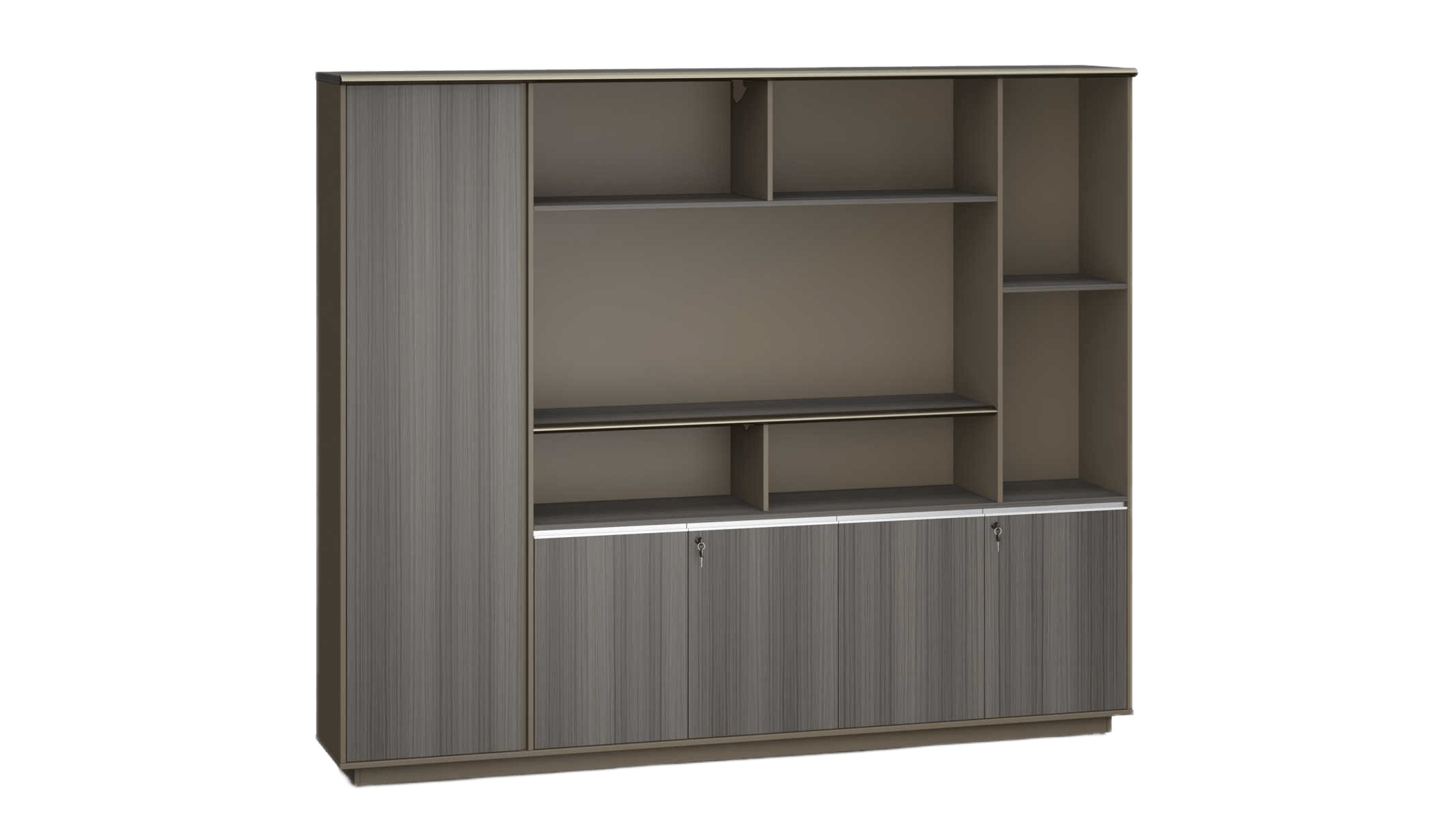 File Cabinet Da24 Nice Oak Db04 Vl Grey Melamine 2400*400*2000