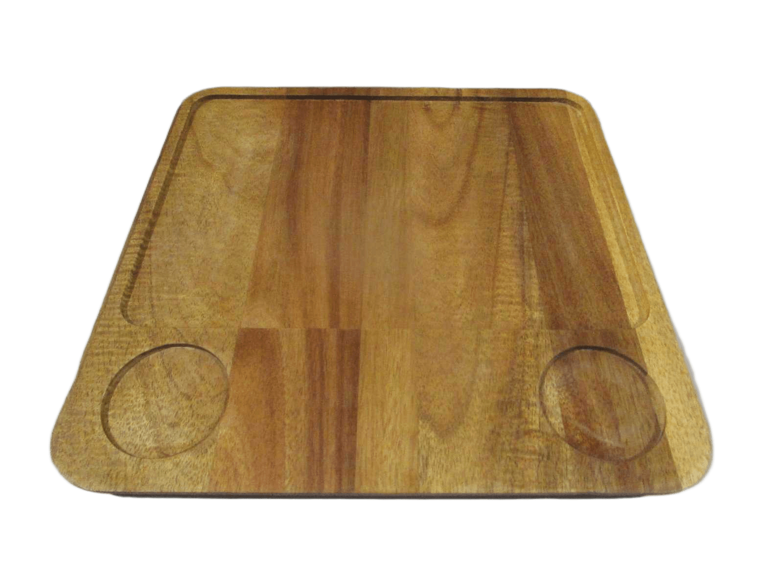 Pizza Plate No Handle With 2 Cup Holder Place Blister Packing Nature30*30*1.5