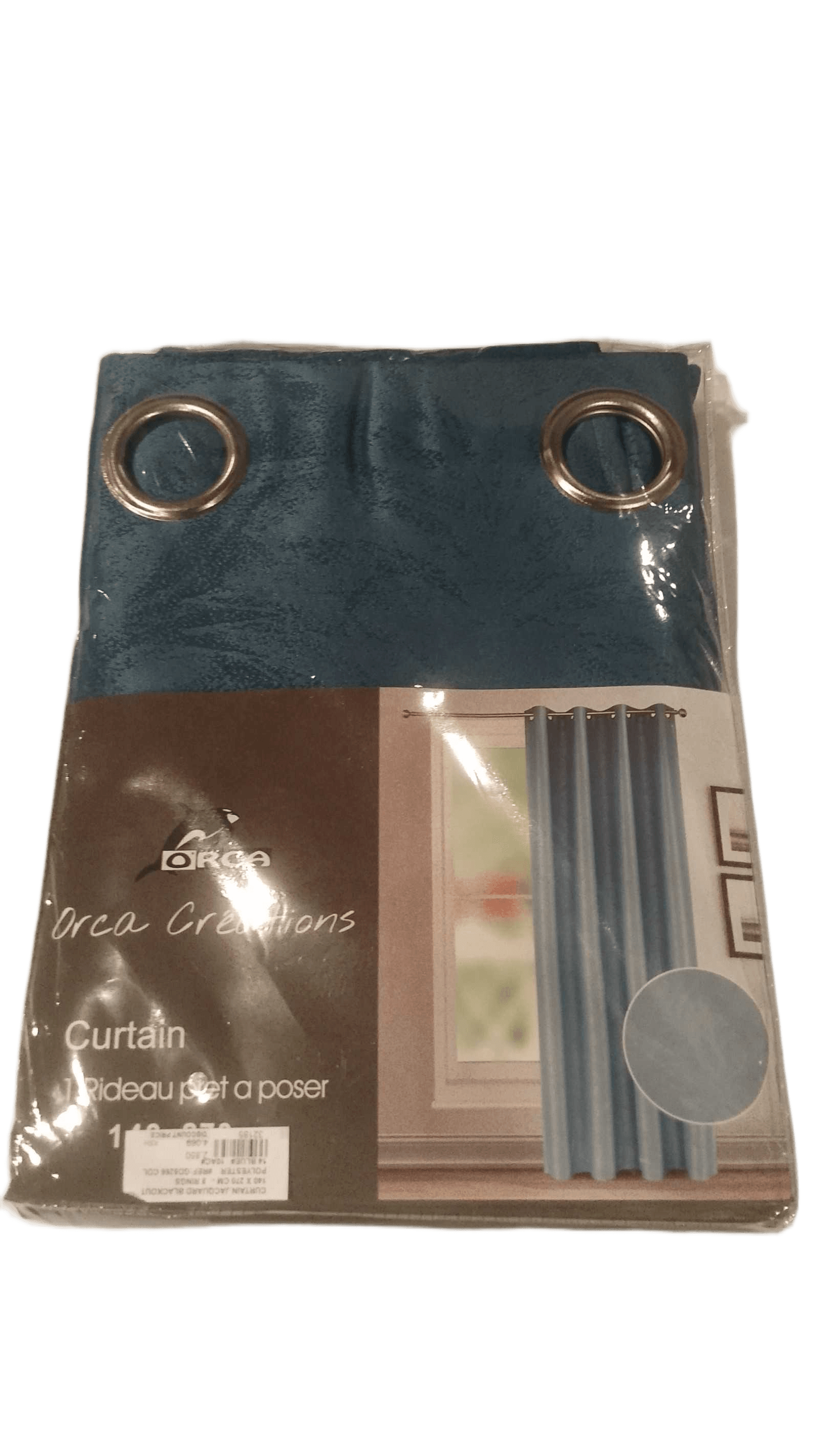 Curtain Jacquard Blackout 140 X 270 Cm - 8 Rings Polyester