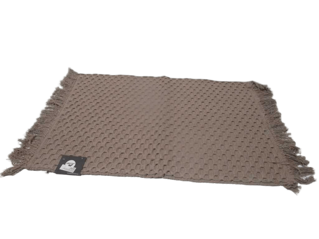 Bath Mat 100% Cotton Handloom Back With Franges 1750 Gsm