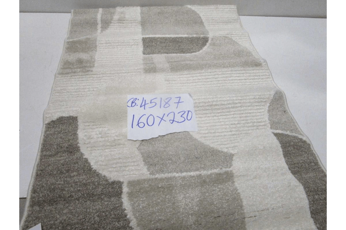 Carpet Cream Elio D001 Points 204,800 Pile Height 14 Mm 3d Effect 2050 G /Sqm Pp With Polyester 160x230 Cm