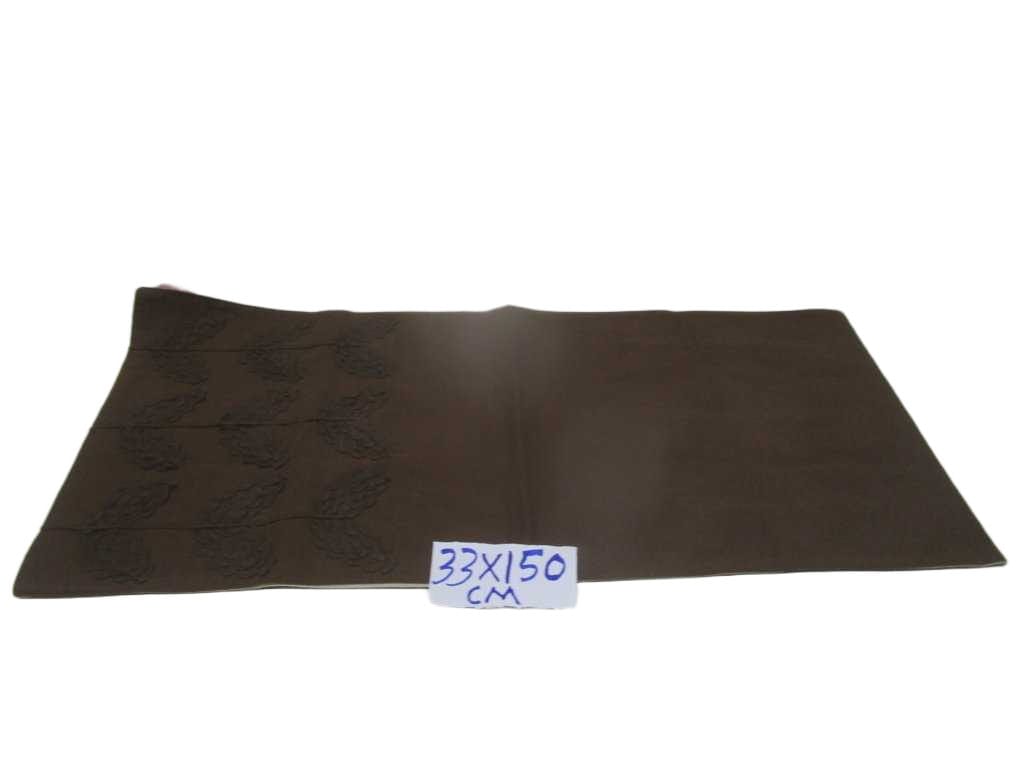 Table Runner 33x160 Cm Front Cotton And Back Cotton Sheeting, With Ric Rac Lace And Cotton Cord Applique