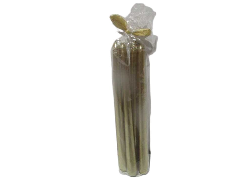 Satin Gold Din Candle X4 192g