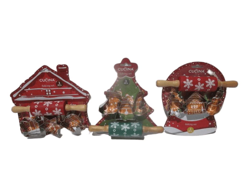 Baking Set 4pcs Xmas Desig