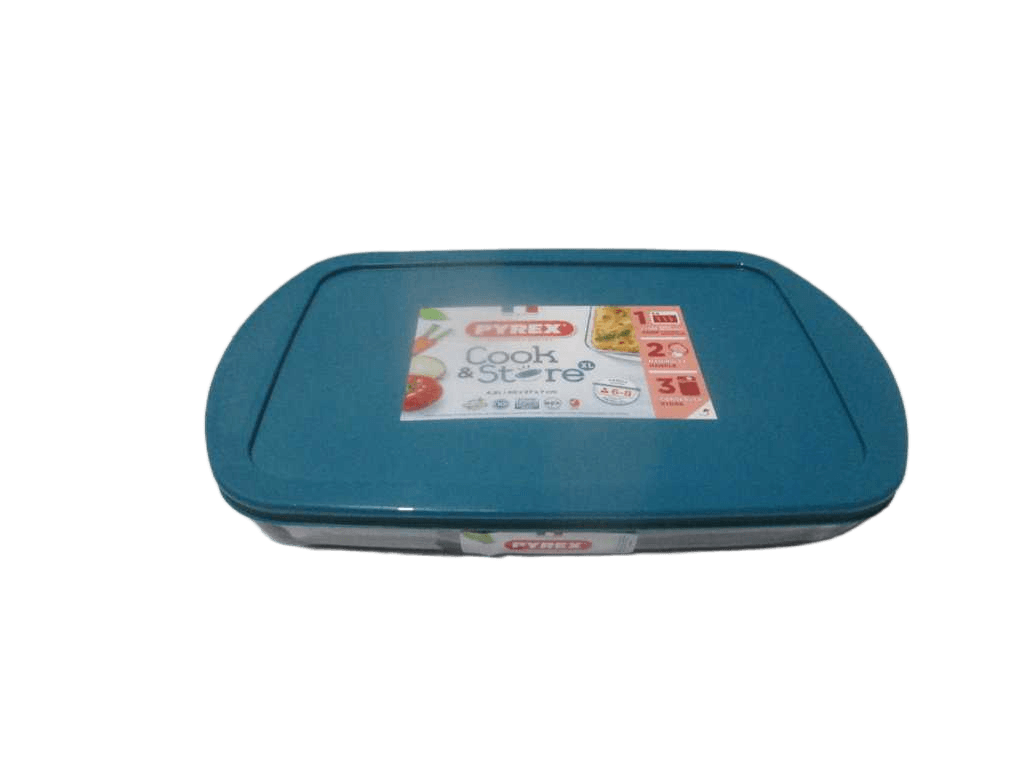 Roaster Xl Rectangular With Green Lid