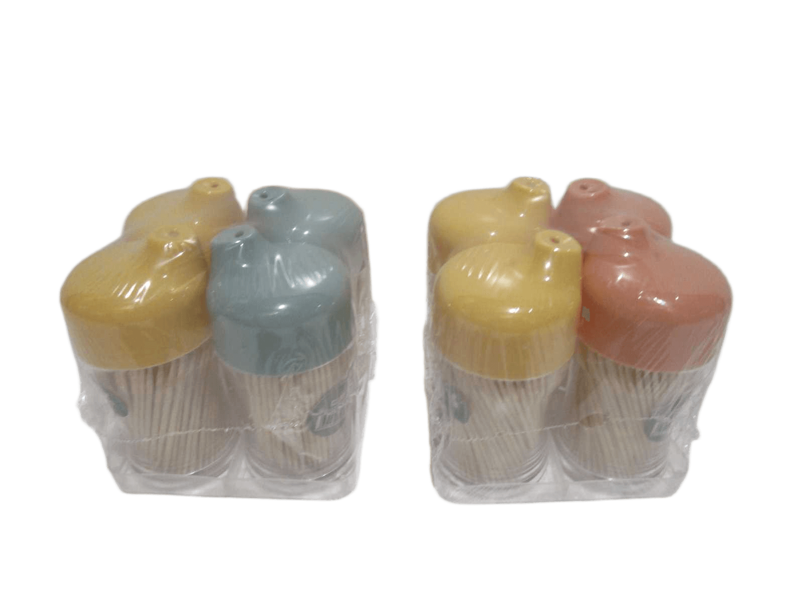 Set Of 4 Pcs Toothpick 4*200pcs Plastic Box Bamboo Packing: Blister As Photo 8.5*4.5 1cl=