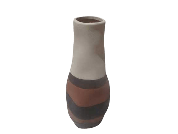 Vase Small Pottery Caramel 18x18x44,5 Cm