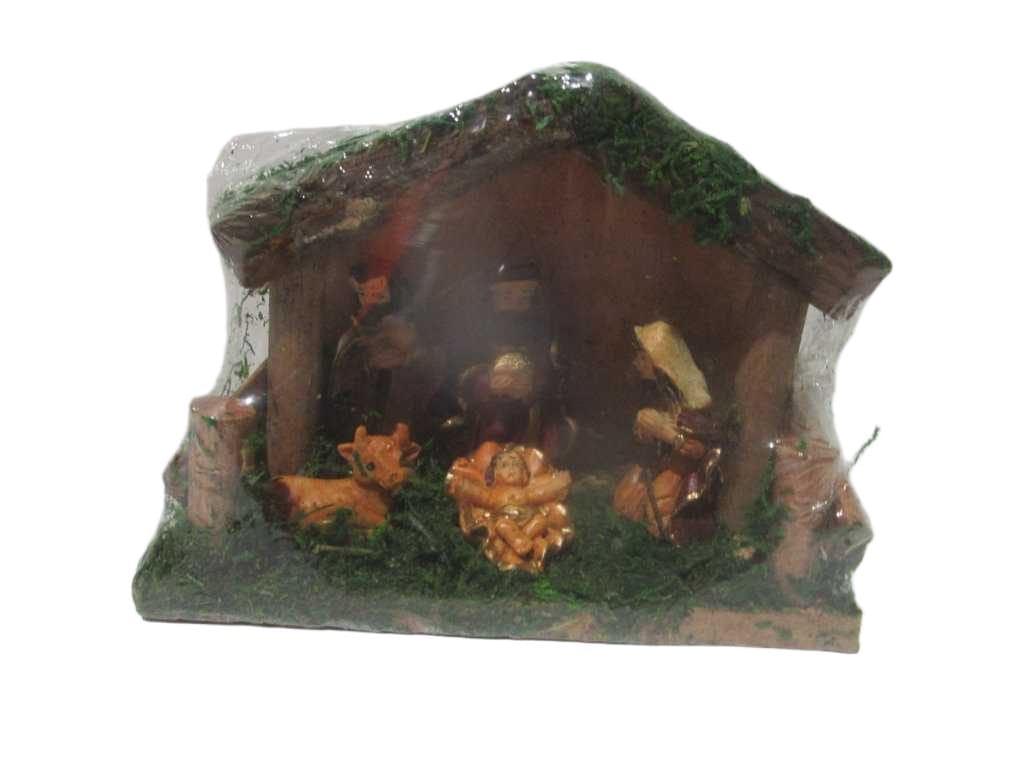 Nativity Scene In Stable 11cm