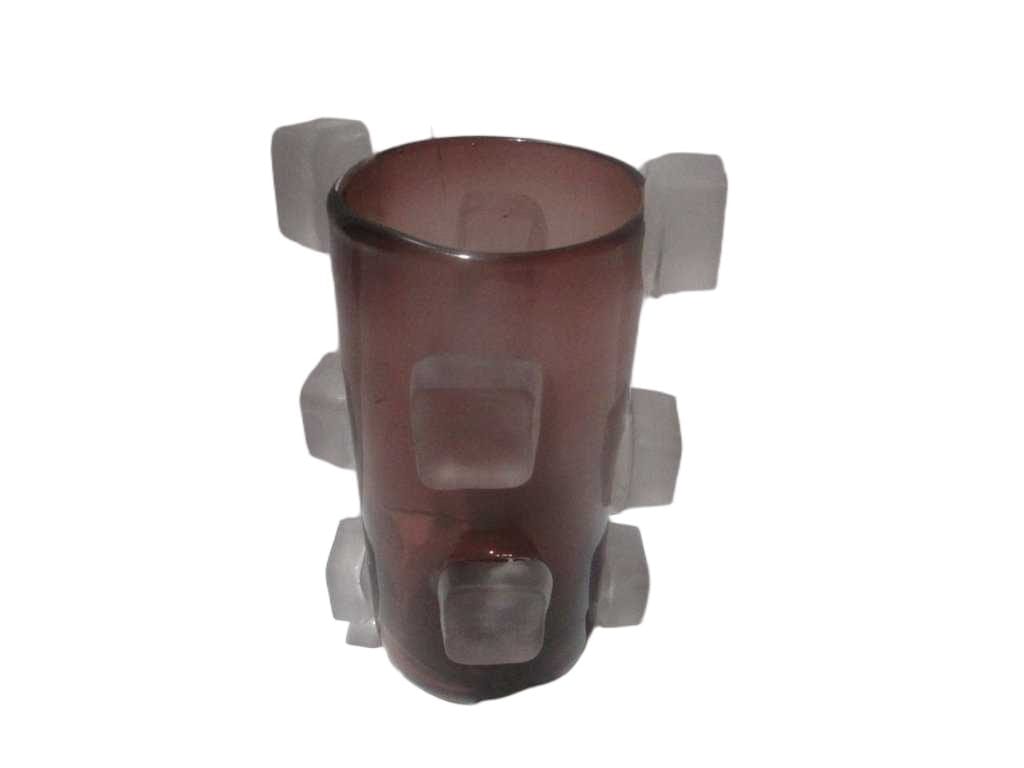 Vase Handmade With Small Trasparency Square ' '200x340
