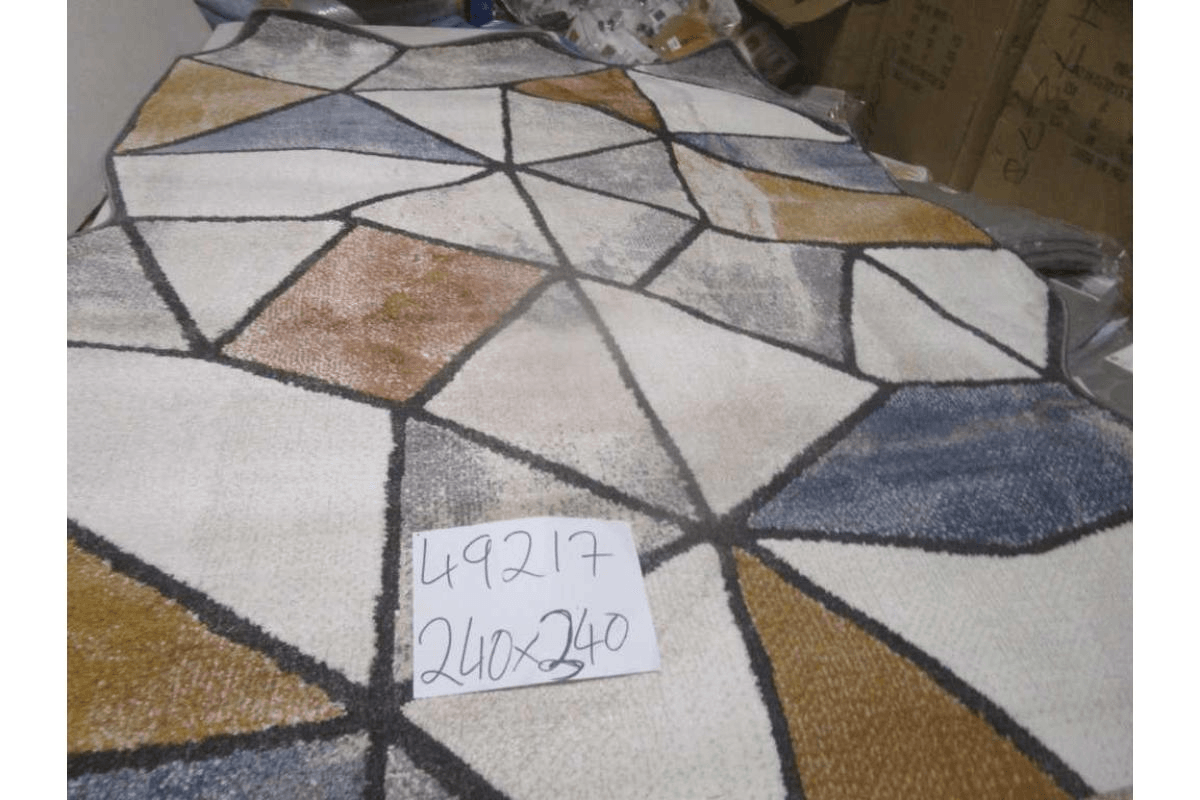 Carpet 240x340 Rio Soft Yarn Headset With Shrink Polyester 2,200 Grm / Sqm 224,000 Pnt/Sqm 12mm Pile Height Free Shape Hjk64 Blue/D.grey