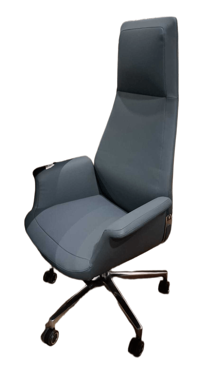 Swivel Chair Pu+alu Base 201 Dark Blue 77*67.5*127.5
