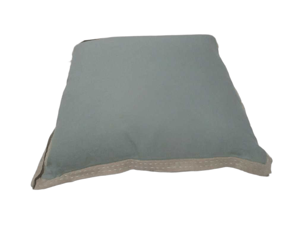 Cushion 50%linen 50% Cotton With Border 100% Linen 180 Gsm - Filling 500gr Vaccum Packing