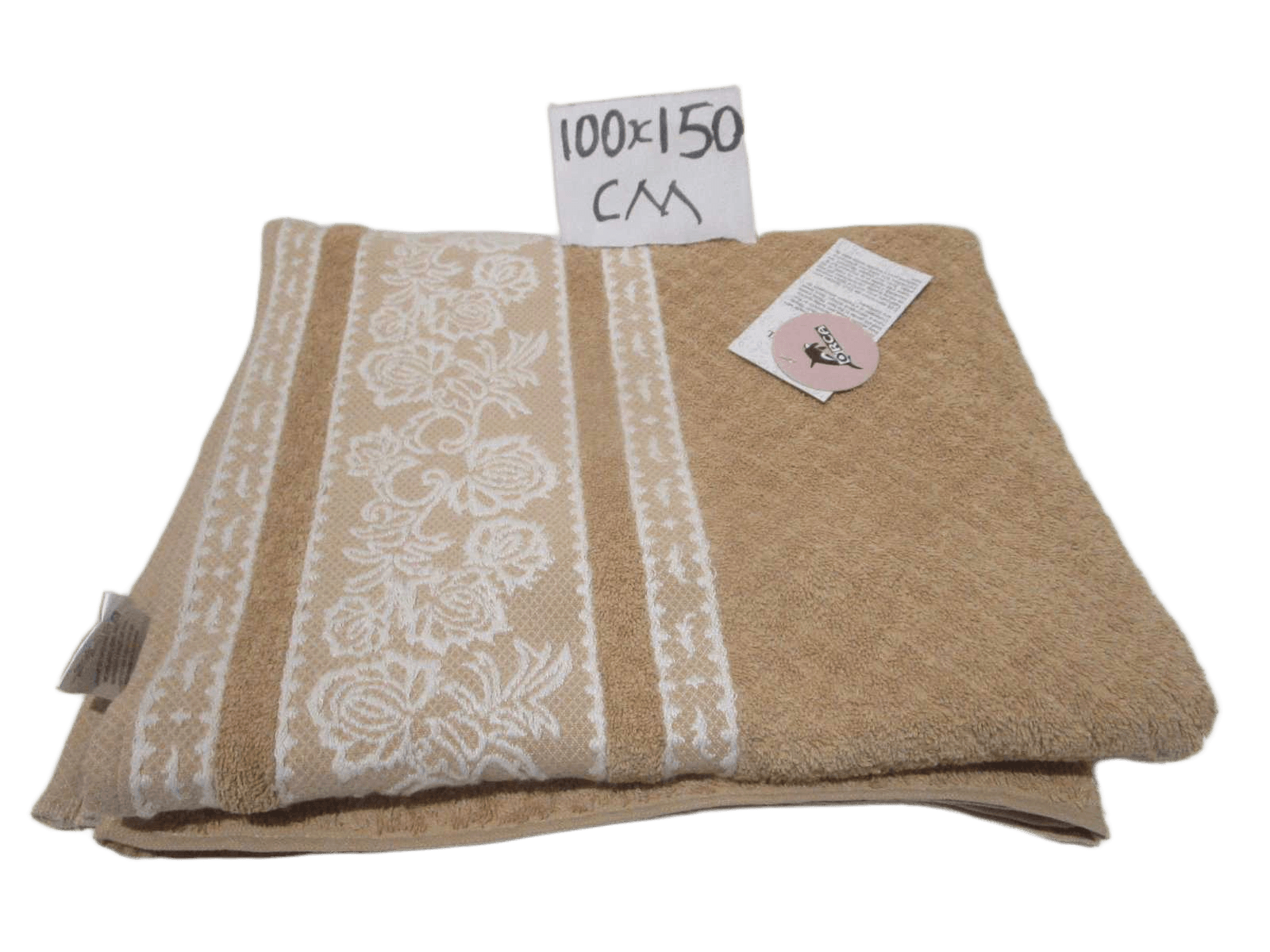 Towel Bliss - Plain Dyed Jacquard - Single Ply - 550 Gsm - Carded Cotton - Polyester Insert