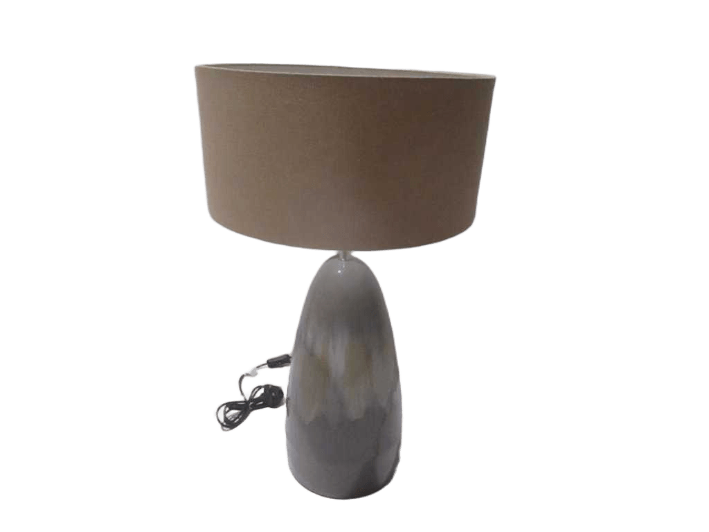 Shade D37xh25cm Lamp Iron Base - Fabric Beige Shade