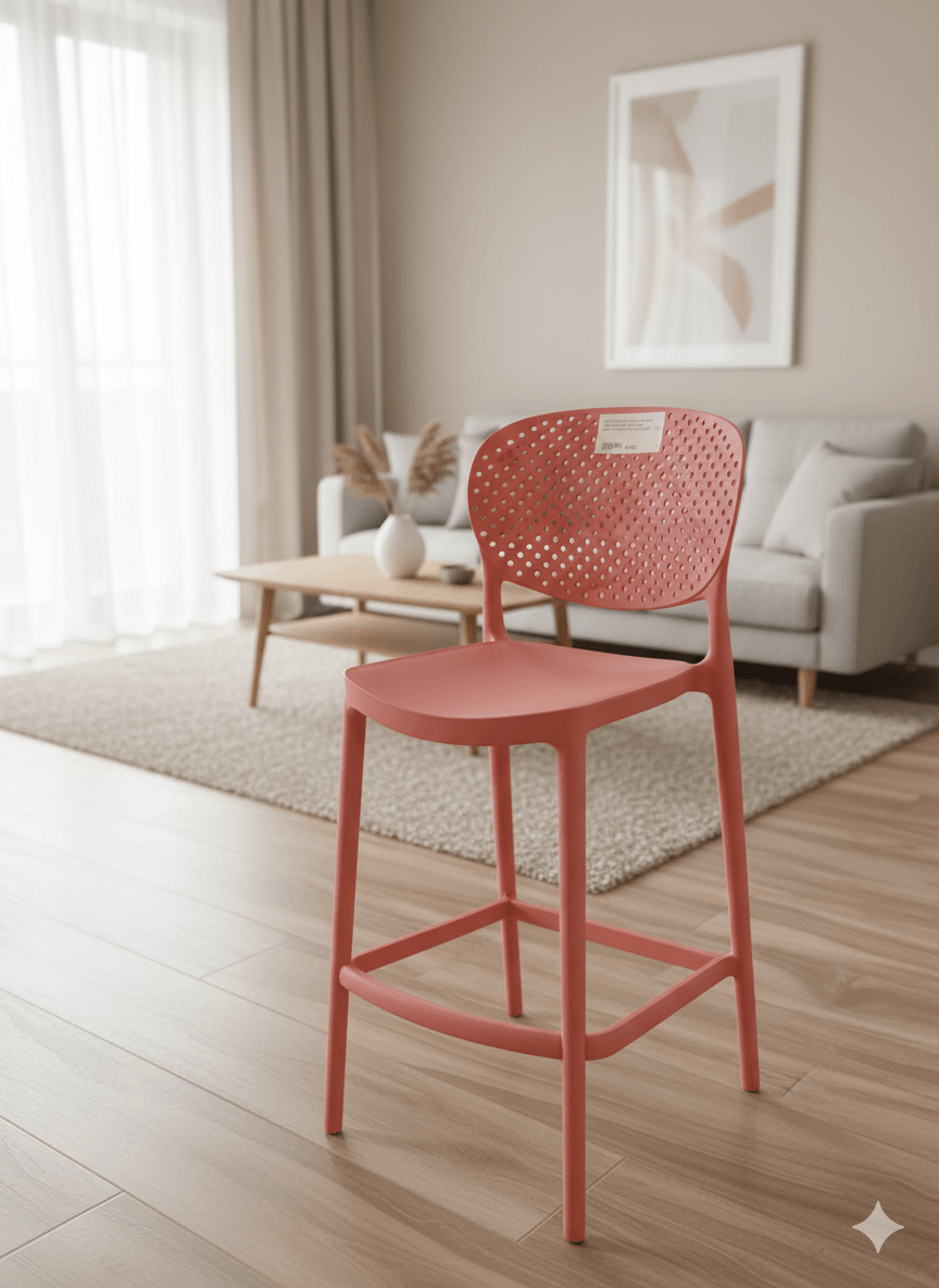 Bar Chair Pp Anti-Uv Gr04 Grey 37x52x103
