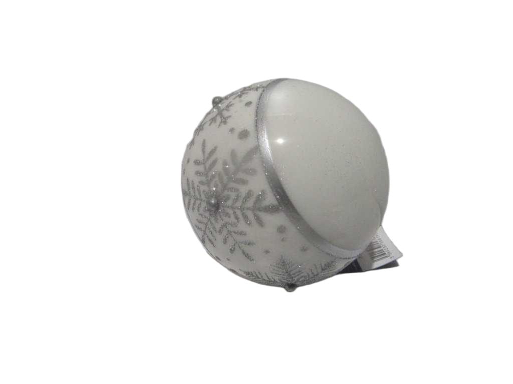 Bdn Verre 90mm Blanc Flocon Ar