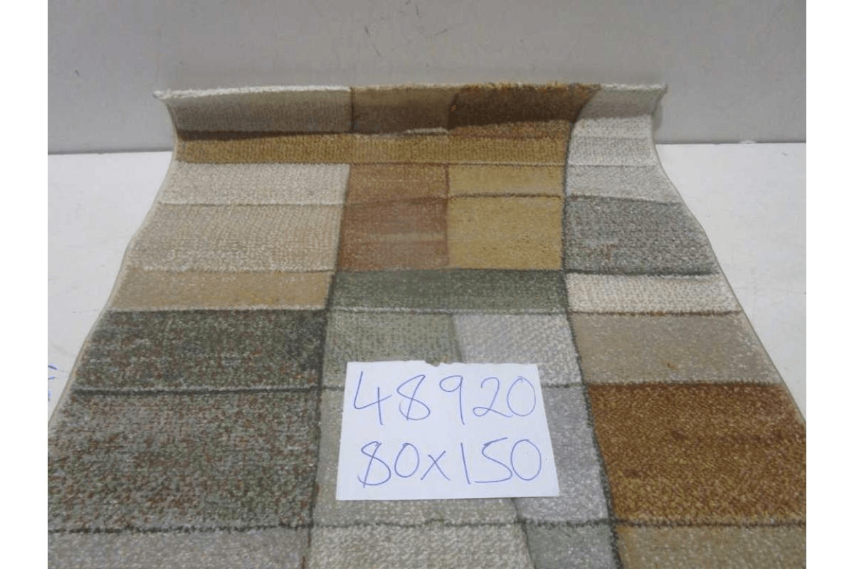 Carpet 80x150 Bond (Aura V77) Pp + Headset Hand Carved 2,200 Gsm/Sqm 243,200 Points/Sqm 10mm Pile Height 040_green _numune