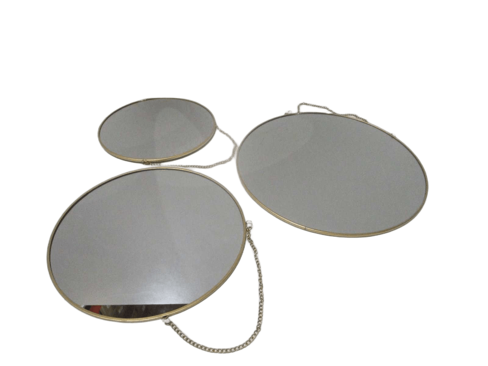 X3 Gold Metal Mirror Round