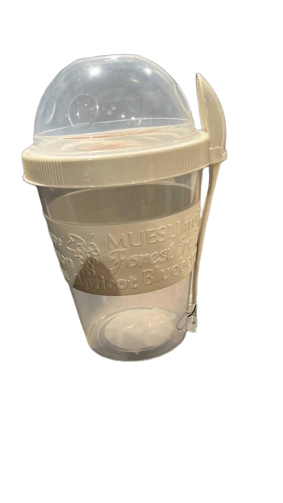 Yoghurt Cup W Lid & Spoon 4 As