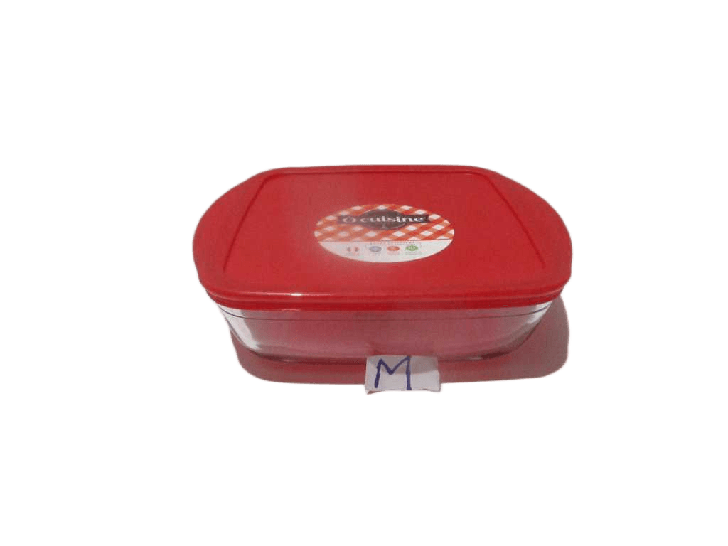Dish Square With Plastic Lid