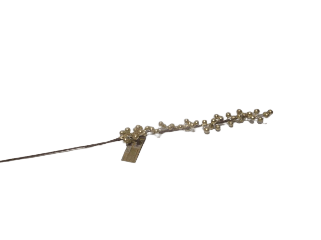 Xmas Berry Branch 75cm Gold
