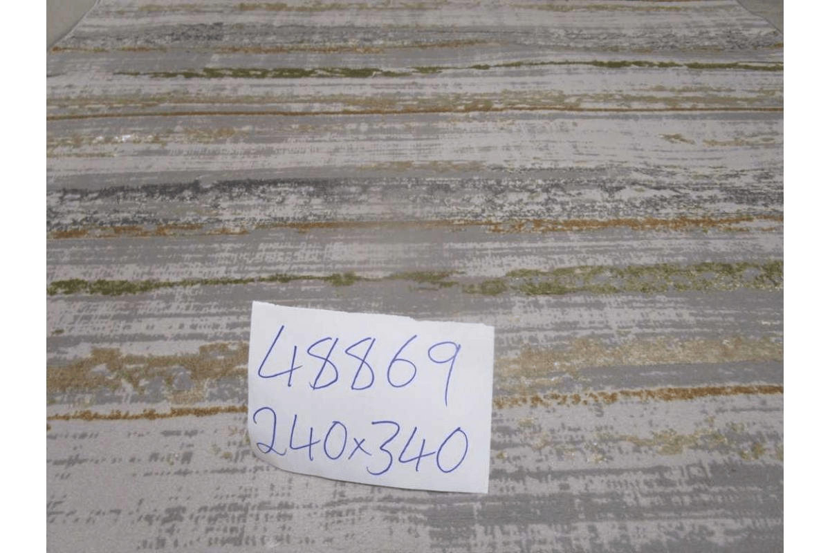 Carpet 240x340 Flosh And Shrink 400,000 Pts/Sqm 11 Mm Pile Height 2,300 Grm/Sqm Gold Inst. Of Cream Gray/Gold