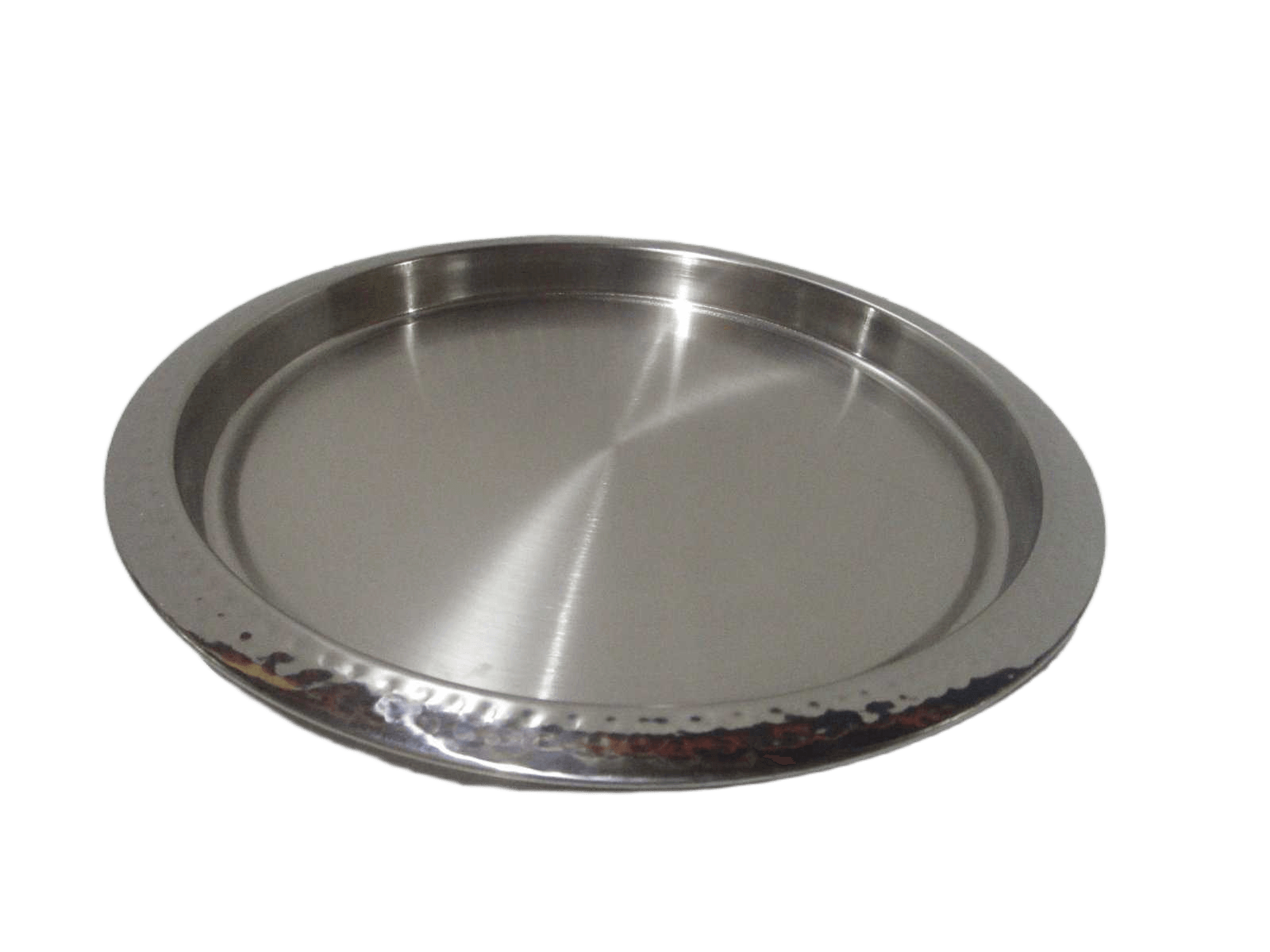 Round Plate Stainless Steel Double Wall