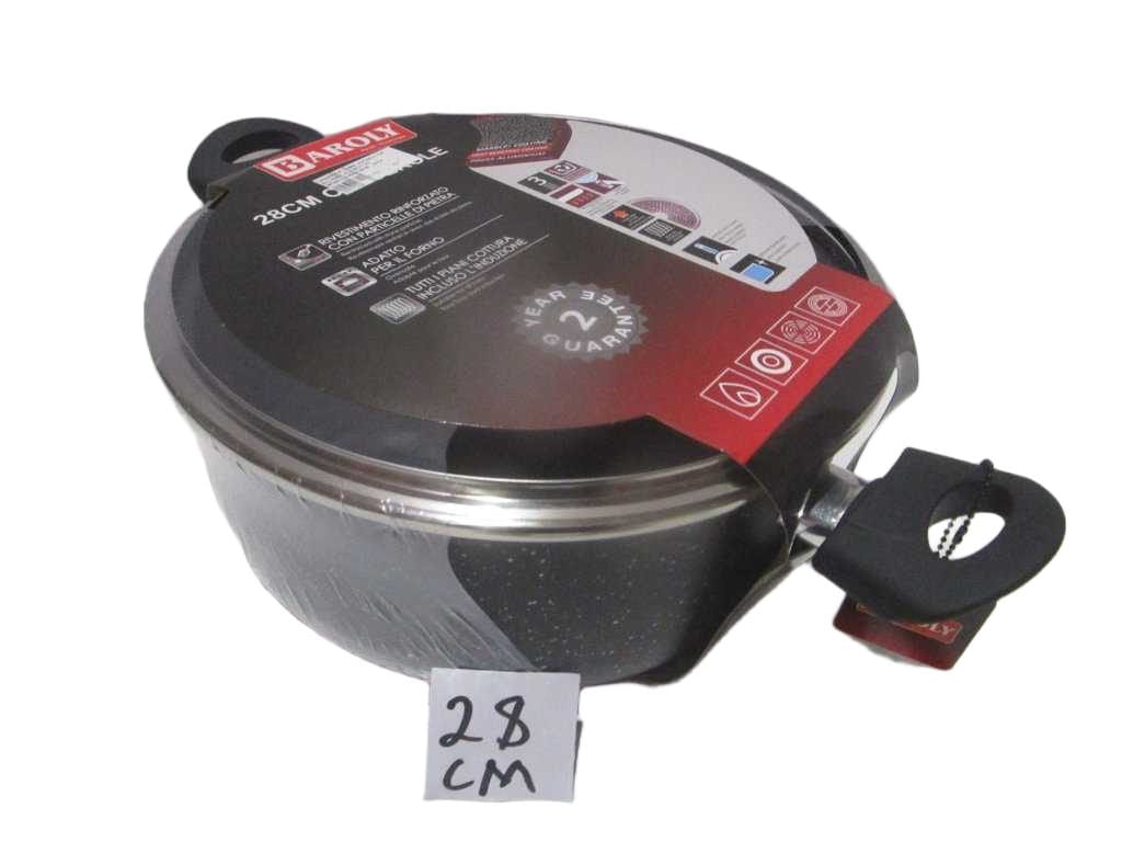 Casserole, 2.5mm, Suitable For All Hobs, Alu With Lid 28cmx11.5