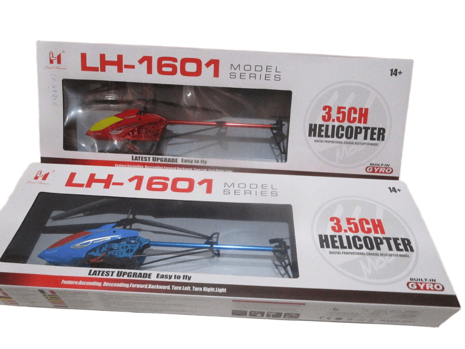 Helicopter Remote Comtrol+usb Recharge Plastic+metal (Function:stagnant Flight) 2 Clrs Ass Packing:color Box Blue Red 48x19x7.5