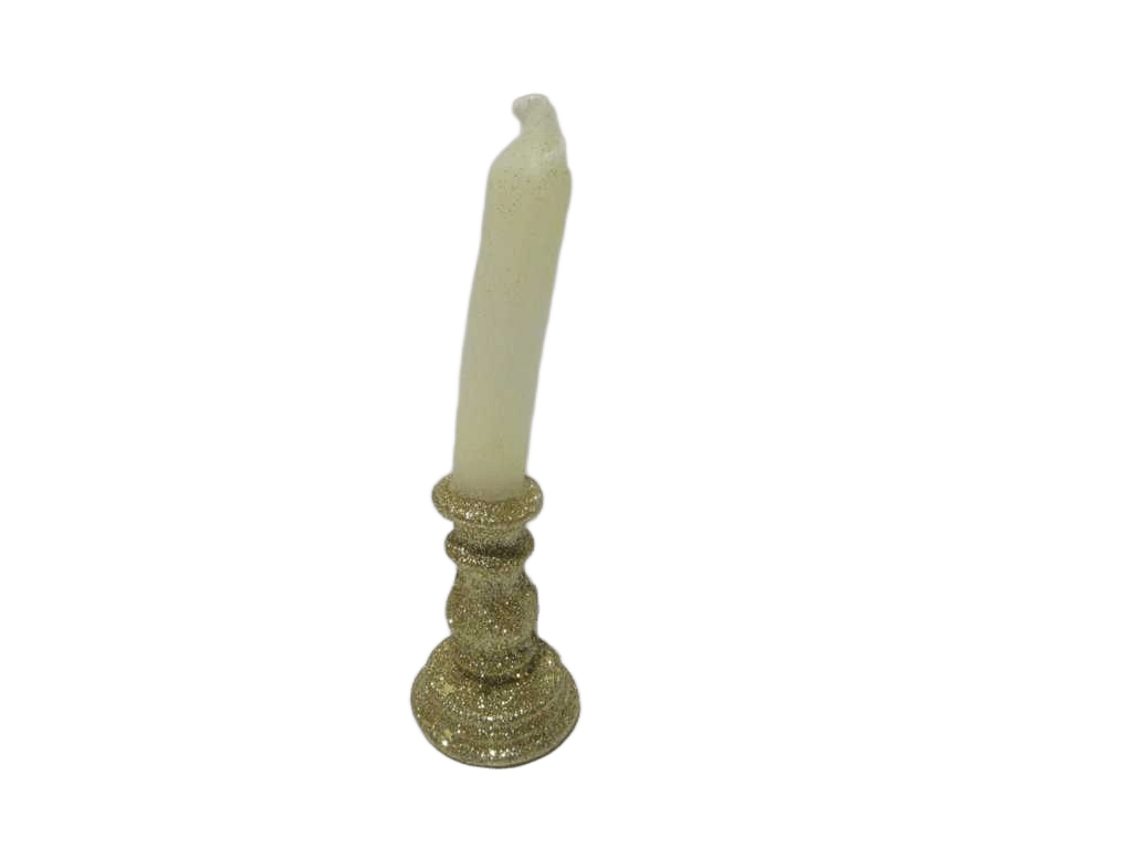 Candle Sticks Glitt H20.5 Gold