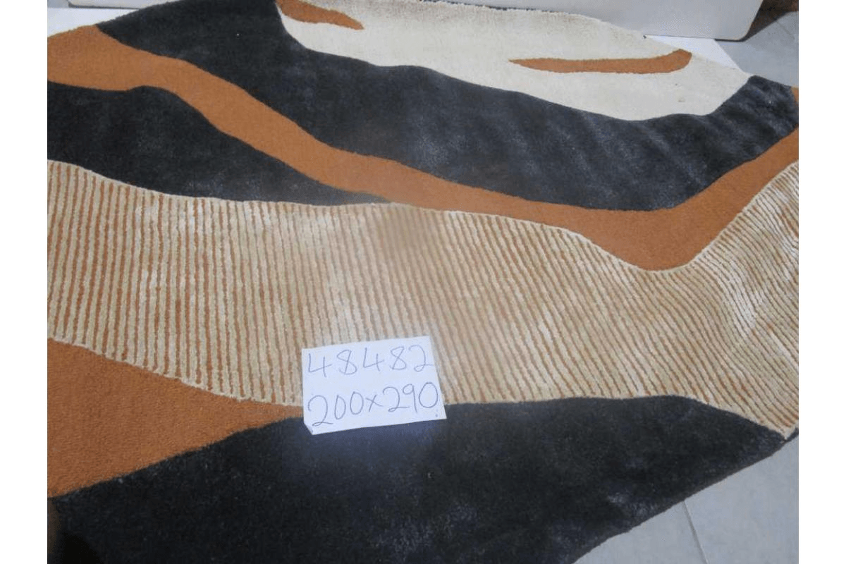 Rug Handtufted Wool / Polyester And Viscose - Kg - Cotton Back