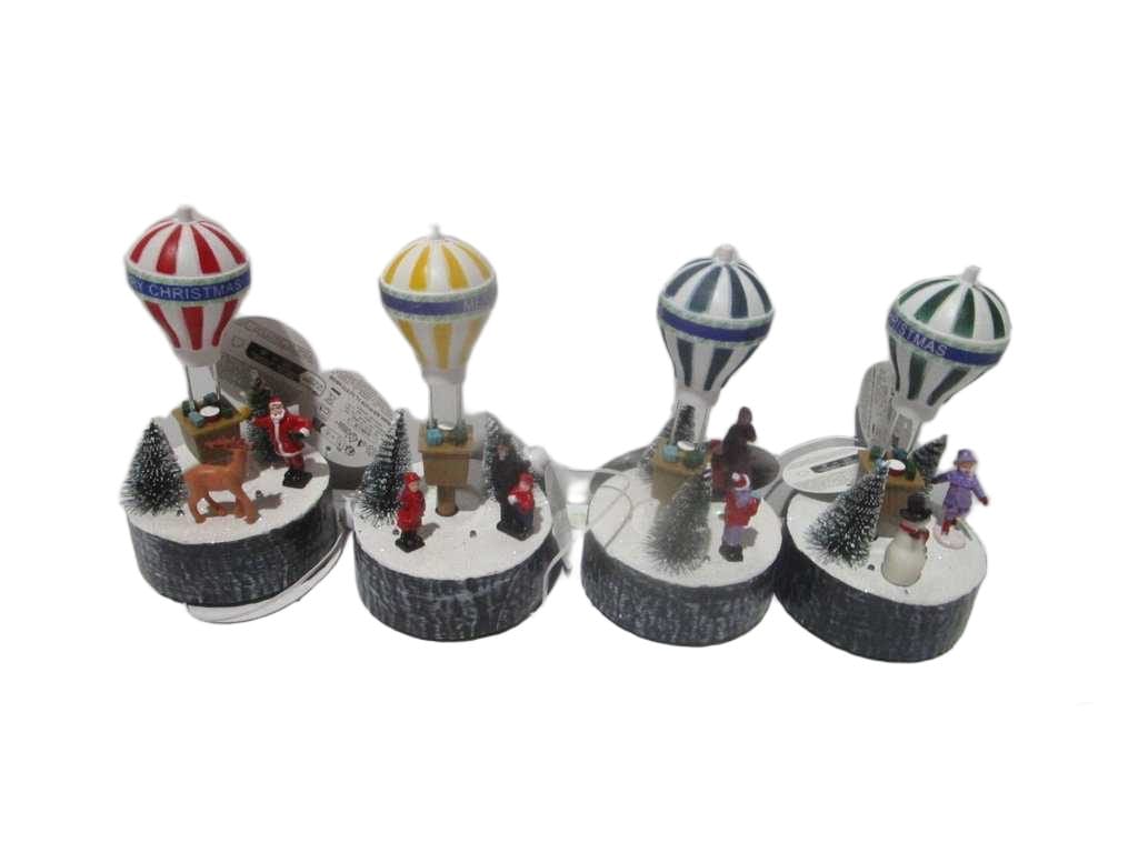 Xmas Scenery Led 17cm 4ass