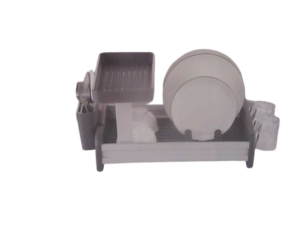 Dish Rack Two Layers Alu+pp Packing Color Box Grey 47*34*25.