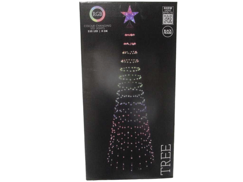 Tree 300cm 550led Rgb Black