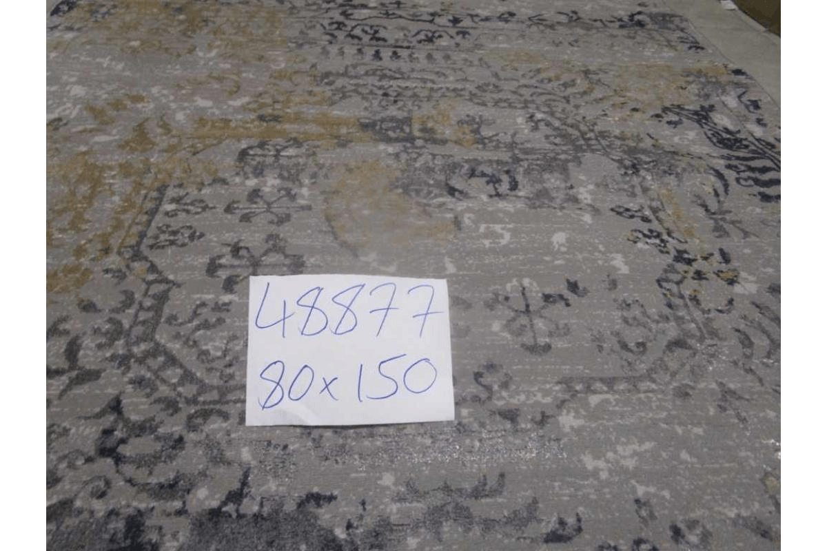 Carpet 80x150 Flosh And Shrink 400,000 Pts/Sqm 11 Mm Pile Height 2,300 Grm/Sqm Gray/Gold Brn/Blue