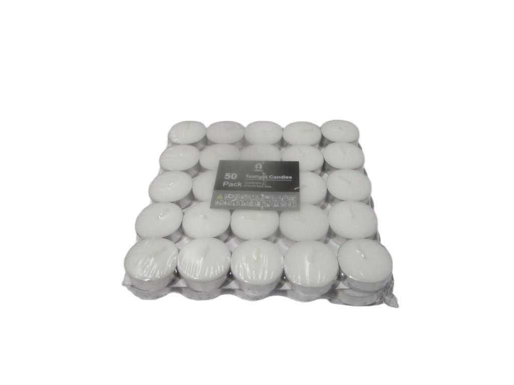Tealight 50 Pack Candlesunscented 12g Wax 4 Hours Burn Time Blister Packing Moq: 300 Cartons 'white '