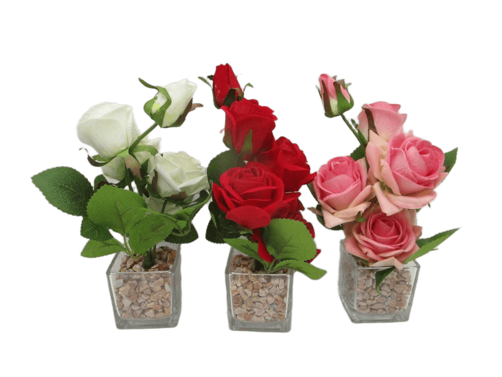 Artificial Plant Red Dark Red Pink White21cm