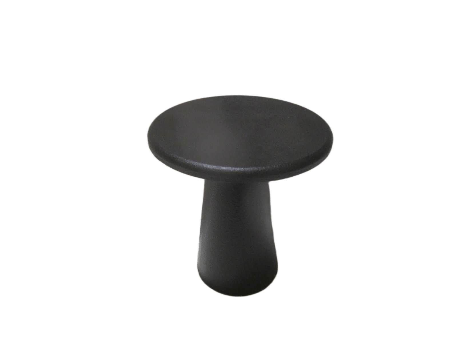 End Table Round Mdf Ciment Effect Black 40x40x47;5 Cm