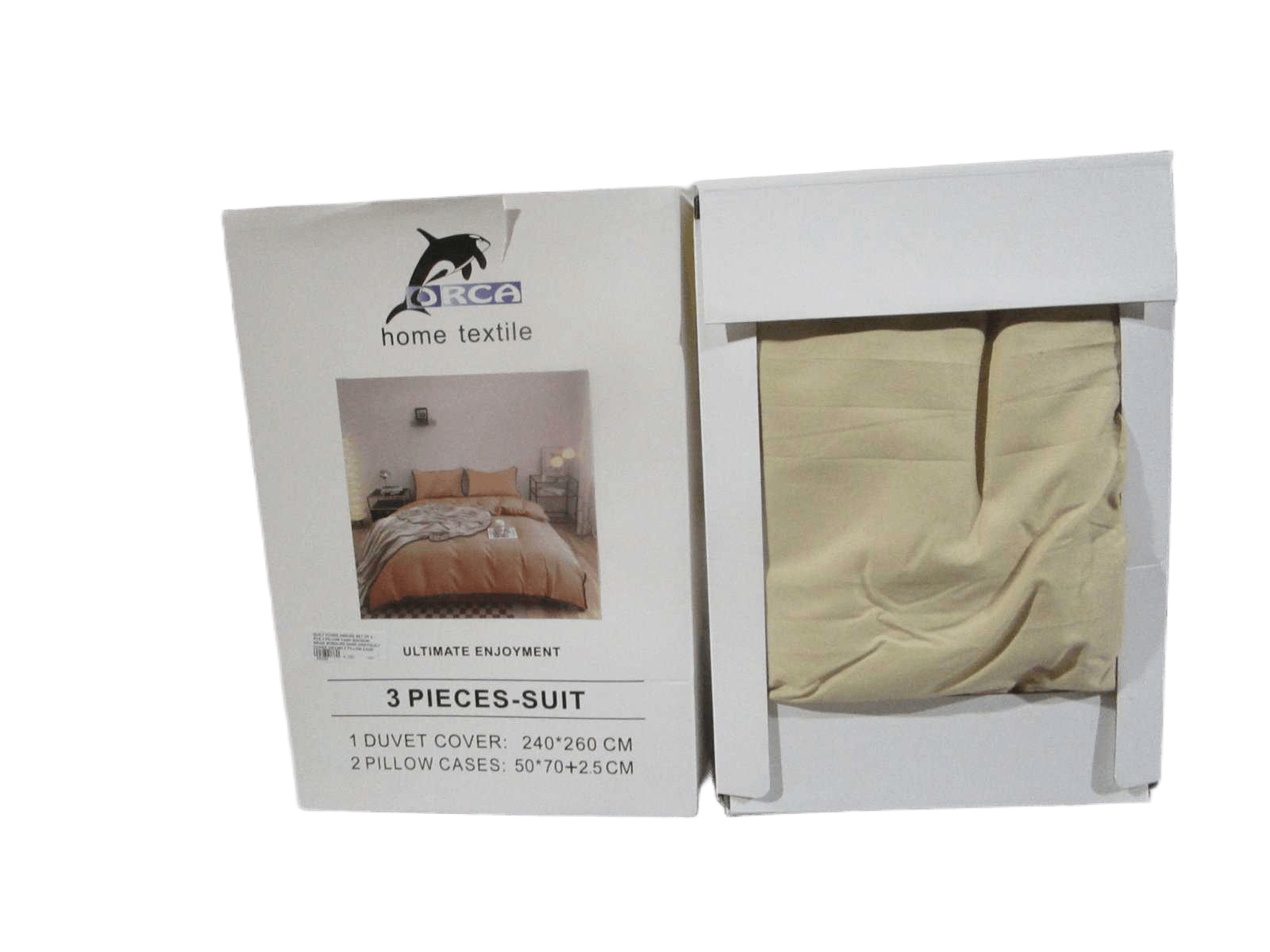 Quilt Cover 240x260 Set Of 3 Pcs 2 Pillow Case 50x70cm Beige Bordure Dark Greyquilt Cover 240x260 2 Pillow Case 50x70cm