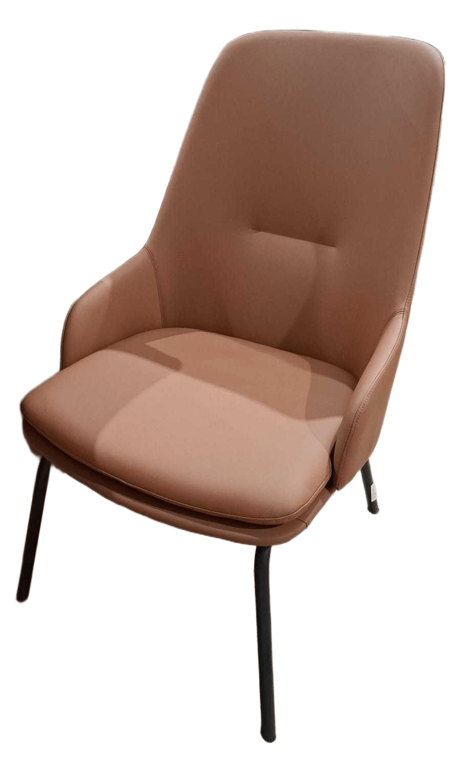 Visitor Chair Pu+iron Base 172 Camel 56.5*71*96 2cl=