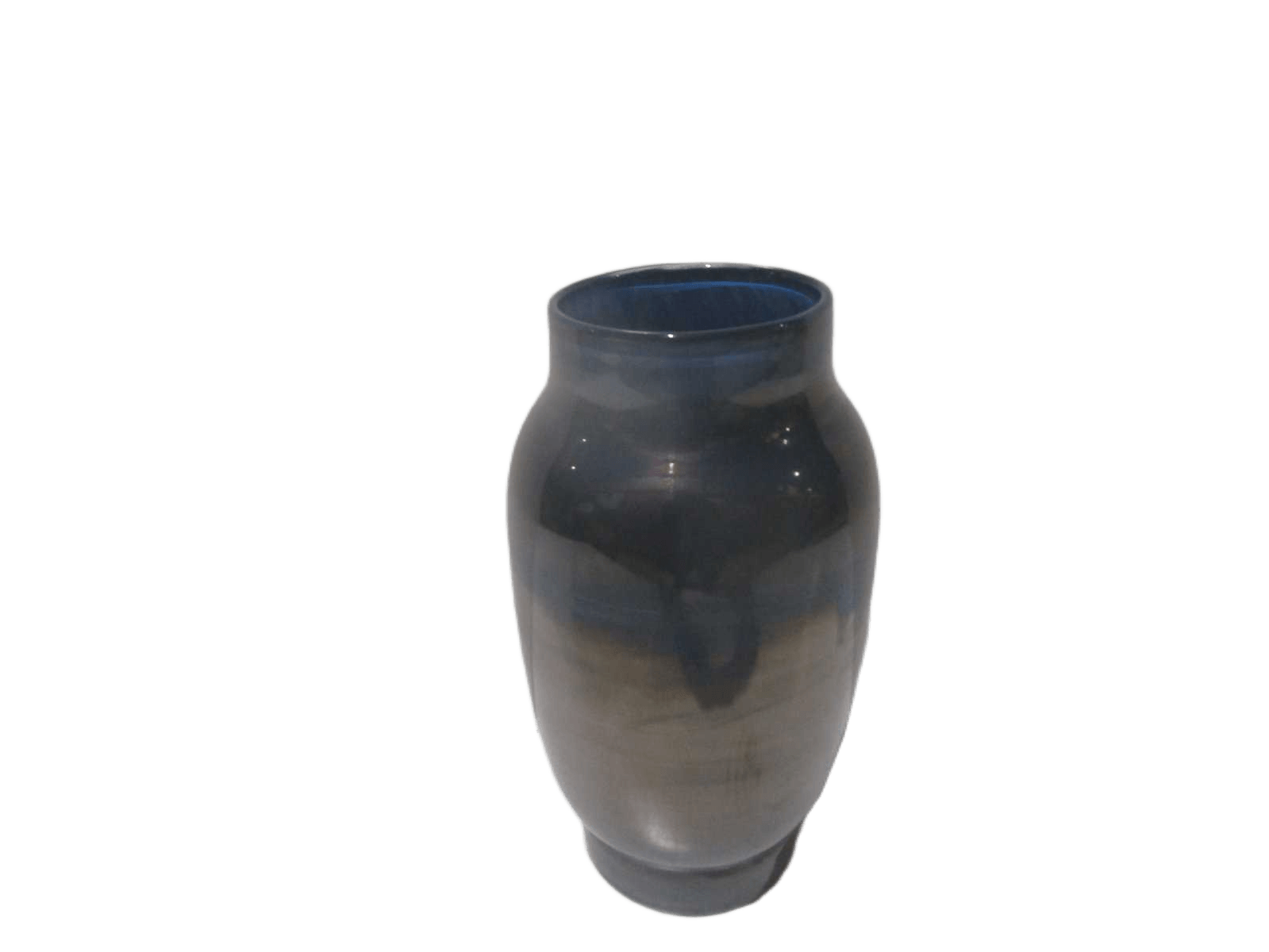 Vase Blue +gold H38cm