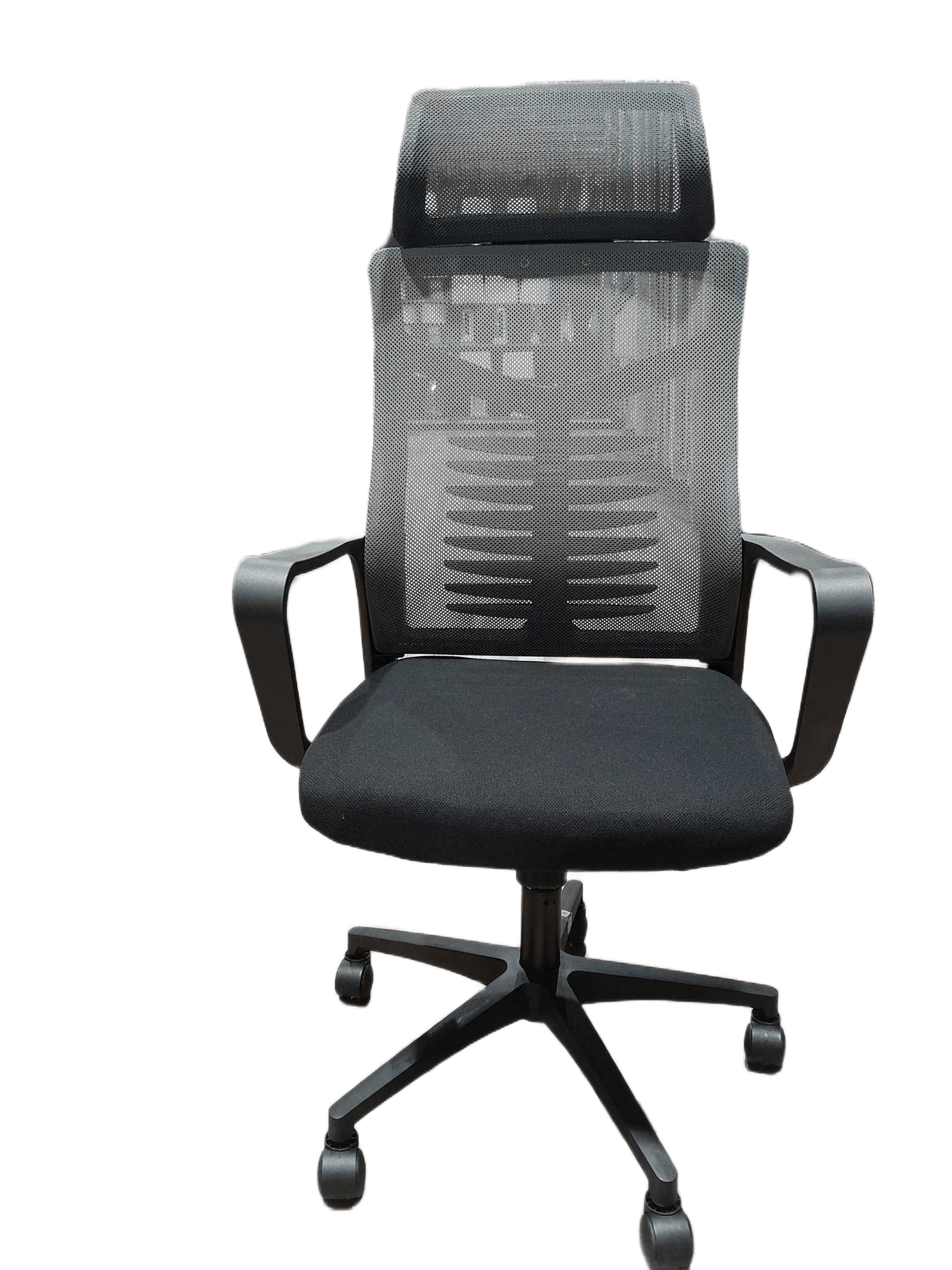 Office Visitor Mesh Chair Fabric Grey Back+ Black Seat 60x61x123 2cl=