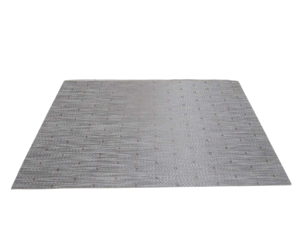 Placemat 70%pvc+30%polyester 75g Grey 30x45